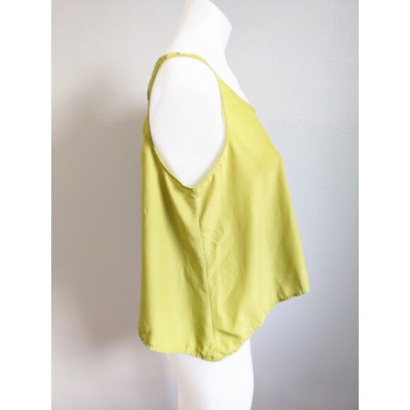 KBF Womens Size Small Top Blouse Olive Green Scoop Neck Sleeveless - Picture 9 of 13